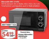 Mikrowelle MW-131692 Angebote von Emerio bei GLOBUS Neuwied für 54,99 €