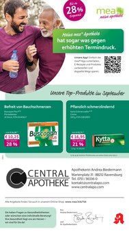 mea - meine apotheke Prospekt der Woche "Unsere September-Angebote" Seite 1, 01.09.2025 bis 30.09.2025 für Ravensburg Aktueller mea - meine apotheke Prospekt "Unsere September-Angebote" Seite 1 von 4 Seiten für Ravensburg