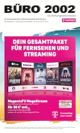 Aktueller BÜRO 2002 UG Weitere Geschäfte Prospekt in Bad Freienwalde und Umgebung, "DEIN GESAMTPAKET FÜR FERNSEHEN UND STREAMING" mit 8 Seiten, 01.08.2025 - 31.08.2025
