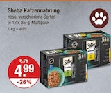 Katzennahrung nass im V-Markt Prospekt Katzennahrung nass von Sheba im aktuellen V-Markt Prospekt für 4,99 €