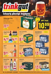 Trinkgut Prospekt für Mülheim mit 10 Seiten Trinkgut Prospekt für Mülheim: "Aktuelle Angebote", 10 Seiten, 26.10.2026 - 31.10.2026