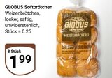 Softbrötchen im Angebot bei GLOBUS in Gera Softbrötchen Angebote von GLOBUS bei GLOBUS Gera für 1,99 €
