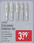 Schrauben-Entferner-Set im Angebot bei ALDI Nord in Oldenburg Schrauben-Entferner-Set Angebote von Ferrex bei ALDI Nord Oldenburg für 3,99 €