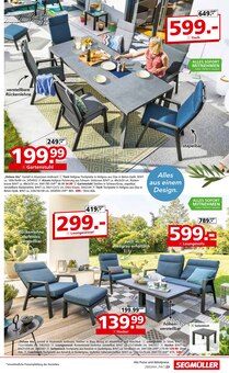 Kissen im Segmüller Prospekt "Gartenmöbel" mit 24 Seiten (Frankfurt (Main))