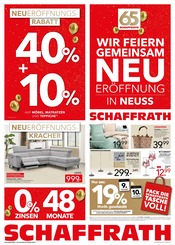 Bettwäsche im Schaffrath Prospekt in Krefeld Aktueller Schaffrath Prospekt mit Bettwäsche, "WIR FEIERN GEMEINSAM NEUERÖFFNUNG IN NEUSS", Seite 1