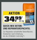 Beton- und Reparaturspachtel Angebote von quick-mix bei OBI Wolfsburg für 34,99 €