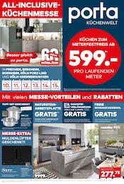 Aktueller porta Möbel Köln Prospekt "ALL-INCLUSIVE-KÜCHENMESSE" mit 2 Seiten