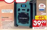 Akku Baustellenradio BSR20 Angebote von Blaupunkt bei Netto Marken-Discount Altenburg für 39,99 €