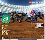 Qparkle Smash ou Gave Digger Monster Jam à rétrofriction à Intermarché Super dans Le Bourdet