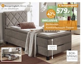 Boxspringbett bei BRAUN Möbel-Center im Stockach Prospekt für 579,00 €