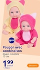 Poupon avec combinaison dans le catalogue Action