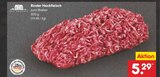 Rinder Hackfleisch im Angebot bei Netto Marken-Discount in Bergheim Rinder Hackfleisch Angebote von Gut Ponholz bei Netto Marken-Discount Bergheim für 5,29 €
