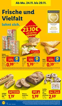 Brot im aktuellen Lidl Prospekt (Freiburg (Breisgau)) Brot im Lidl Prospekt "LIDL LOHNT SICH" mit 30 Seiten (Freiburg (Breisgau))
