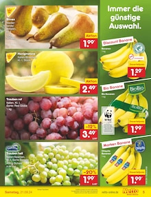 Bananen im Netto Marken-Discount Prospekt "Aktuelle Angebote" mit 57 Seiten (Halle (Saale))