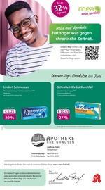 Aktueller mea - meine apotheke Apotheke Prospekt in Rheinhausen und Umgebung, "Unsere Juni-Angebote" mit 4 Seiten, 01.06.2025 - 30.06.2025