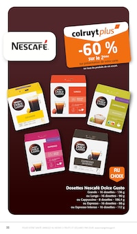 Promo Café Grains dans le catalogue Colruyt du moment à la page 22
