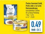 Gourmet Gold, Perle oder a la Carte Katzennahrung Angebote von Purina bei diska Chemnitz für 0,49 €