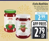 Konfitüre im EDEKA Prospekt Konfitüre von d'arbo im aktuellen EDEKA Prospekt für 2,79 €