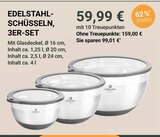 Edelstahlschüsseln, 3er-Set Angebote bei GLOBUS Gera für 59,99 €
