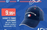 Casquette France Accessories - Supermarchés Match à Calais Casquette France Accessories en promo chez Supermarchés Match Calais à 9,99 €