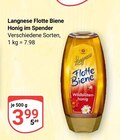 Flotte Biene Honig im Spender Angebote von Langnese bei GLOBUS Oberhausen für 3,99 €