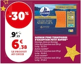 Saumon Fumé Territoires d'Exception - Petit Navire - Hyper U à Dreux Saumon Fumé Territoires d'Exception - Petit Navire en promo chez Hyper U Dreux à 6,38 €