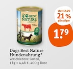 Hundenahrung Angebote von Dogs Best Nature bei tegut Mannheim für 1,79 €