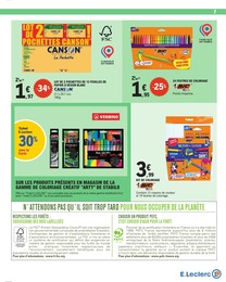 Offre Feutre dans le catalogue E.Leclerc du moment à la page 7