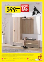 Garderobe im XXXLutz Prospekt Garderobe im XXXLutz Prospekt GRÖSSTE LAGERRÄUMUNG auf S. 26