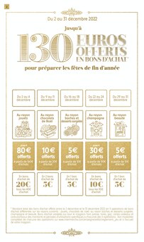 Catalogue Intermarché à Épinal cette semaine, valable du 29/11/2022 au 04/12/2022 Prospectus Intermarché à Épinal, "Jusqu'à 130€ offerts en bons d'achat", 46 pages de promos valables du 29/11/2022 au 04/12/2022
