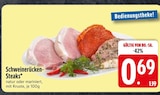 Schweinerücken-Steaks im EDEKA Prospekt Schweinerücken-Steaks von im aktuellen EDEKA Prospekt für 0,69 €