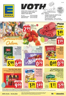 Coca Cola im EDEKA Prospekt "Aktuelle Angebote" mit 28 Seiten (Lemgo)