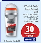 Men Expert Deo von L'Oréal Paris im aktuellen EDEKA Prospekt