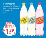 Indian Tonic Water von Schweppes im aktuellen V-Markt Prospekt für 1,39 €
