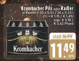 Aktuelle Krombacher Angebote bei EDEKA in Dorsten Aktuelles Pils Angebot bei EDEKA in Dorsten ab 11,49 €