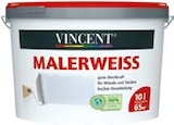 Innenfarbe „Malerweiß“ im Hellweg Prospekt Innenfarbe „Malerweiß“ von Vincent im aktuellen Hellweg Prospekt für 25,99 €