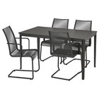 Tisch+4 Armlehnstühle/außen dunkelgrau/schwarz/schwarz im IKEA Prospekt Tisch+4 Armlehnstühle/außen dunkelgrau/schwarz/schwarz von TEGELÖN / VÄSMAN im aktuellen IKEA Prospekt für 538,96 €