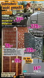 Zaun Sichtschutz im Hornbach Prospekt Zaun Sichtschutz im Hornbach Prospekt "Andere feiern Tore, du dein Projekt" auf Seite 5