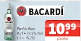 Aktuelle Bacardi Angebote bei Getränke Oase in Hamm Aktuelles Weißer Rum Angebot bei Getränke Oase in Hamm ab 10,99 €