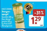 Aktuelle Spargel Angebote bei ALDI SÜD in Reutlingen Aktuelles Stangenspargel Angebot bei ALDI SÜD in Reutlingen ab 1,29 €
