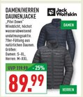 DAMEN/HERREN DAUNENJACKE Angebote von Jack Wolfskin bei Marktkauf Wuppertal für 89,99 €