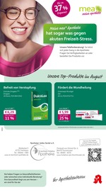 Aktueller mea - meine apotheke Apotheken Prospekt in Pfaffenhausen und Umgebung, "Unsere August-Angebote" mit 4 Seiten, 01.08.2025 - 31.08.2025