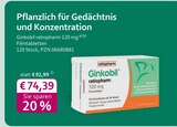 Ginkobil ratiopharm 120 mg bei mea - meine apotheke im Prospekt "" für 74,39 €