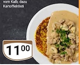 GLOBUS - Geschnetzeltes vom Kalb mit Kartoffelrösti Angebot im Prospekt Geschnetzeltes vom Kalb mit Kartoffelrösti bei GLOBUS im Prospekt "" für 11,00 €