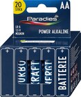 Batterien Power Mignon AA LR6 20er Pack Angebote von Paradies bei dm-drogerie markt Neustadt für 3,65 €