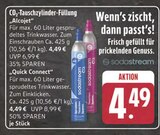 CO₂-Tauschzylinder-Füllung Alcojet Angebote von Sodastream bei E center Chemnitz für 4,49 €
