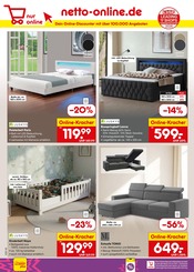 Ähnliche Schlafsofa Angebote im Prospekt "Aktuelle Angebote" von Netto Marken-Discount in Peine Ähnliche Angebote wie Schlafsofa im Prospekt "Aktuelle Angebote" auf Seite 62 von Netto Marken-Discount in Peine