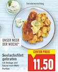 Seelachsfilet gebraten im aktuellen E center Prospekt