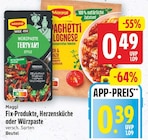 Fix-Produkte von Maggi für 0,39 € bei E center im Angebot Fix-Produkte von Maggi im aktuellen E center Prospekt