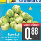 Rosenkohl im EDEKA Prospekt Rosenkohl im aktuellen EDEKA Prospekt für 0,88 €